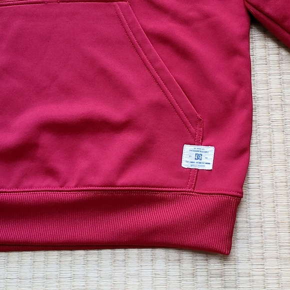 DC star pullover hoodie in red Size L - Picture 6 of 11